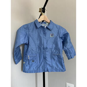 Vintage 90s/Y2K Circo Periwinkle Blue Rain Style Utility Jacket